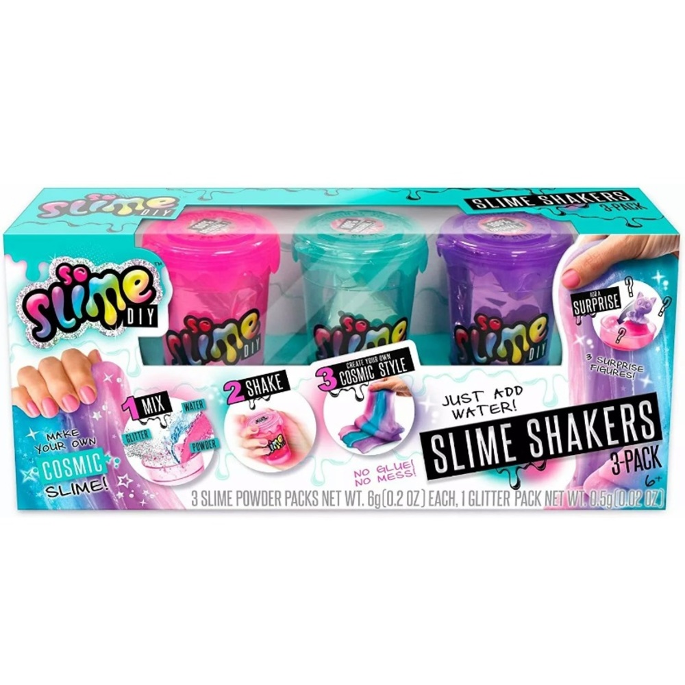 Slime DIY Slime Shaker Kit 3-Pack Cosmic Metallic